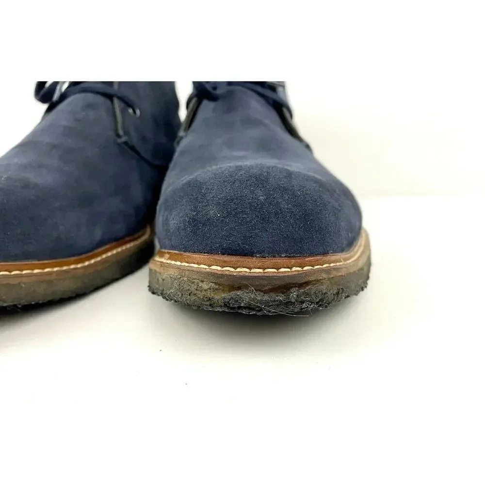 Blue Leather Lace Up Oxfords US 10.5 Dress Shoes‎ The Men's Store Bloomingdale's